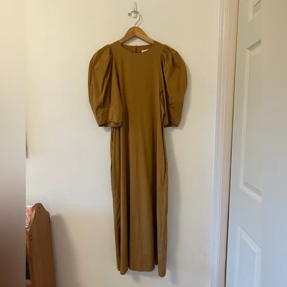 Mr. Larkin Molly Puff Sleeve Modern Weaving Dress in Sierra | Size Small - Picture 2 of 9